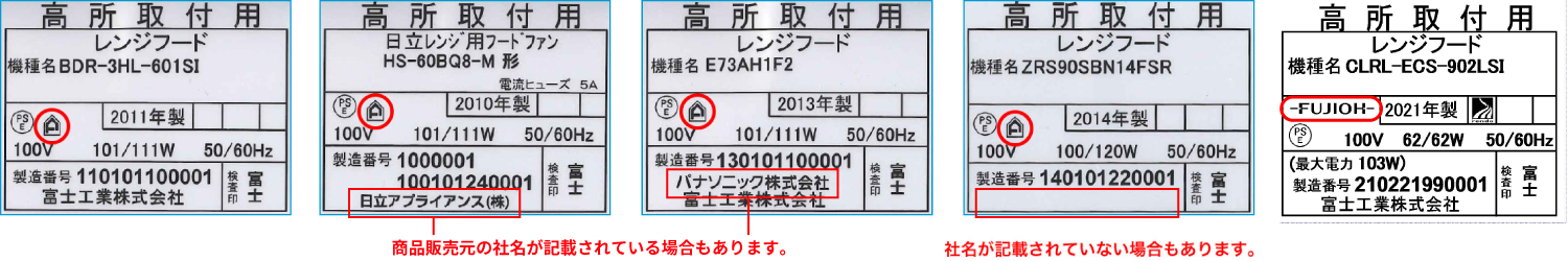 よくわかる機種の調べ方